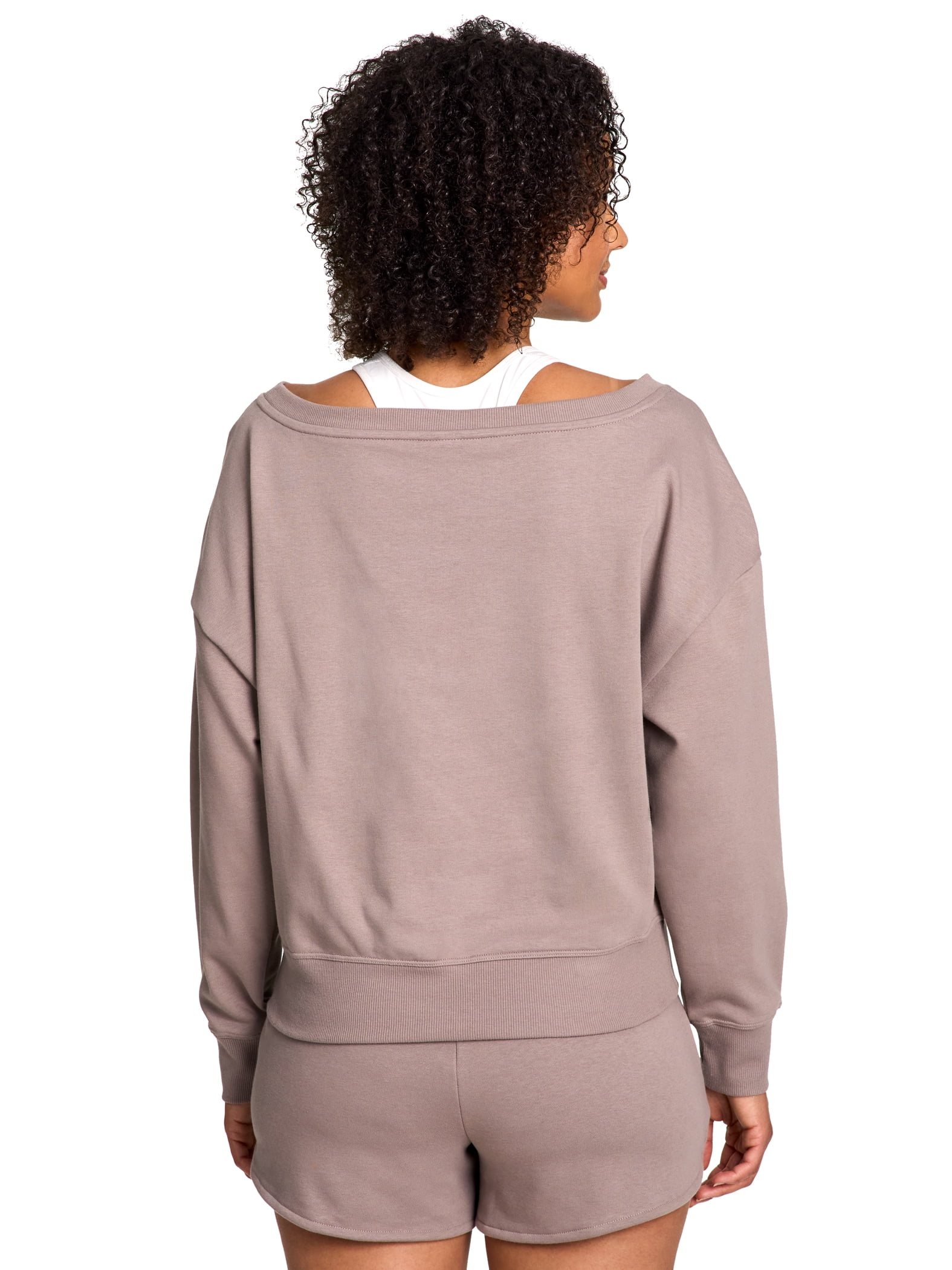Reebok Women's Studio Off the Shoulder Sweatshirt, Sizes XS-XXXL