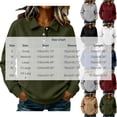 thumbnail image 2 of NominalSnug Women's Collared Sweatshirt Button Down Lightfleece Lined Loose Fit Long Sleeve Casual Pullover, 2 of 7