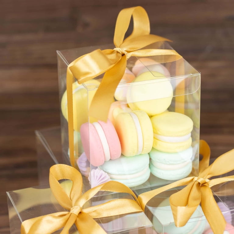 Pack of 10 Cupcake Boxes with 25 Cake Ribbon Bakery Box Case Transparent uffin Cake Boxes 4 Pack of 10 Cupcake Boxes with 25 Cake Ribbon Bakery Box Case Transparent uffin Cake Boxes 4