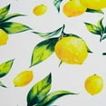 thumbnail image 2 of Lemon Tablecloth Spring Summer Yellow Lemon Leaf Tablecloths, Waterproof Wrinkle Table Cover for Kitchen Dining Room Picnic Party Banquet, Outdoor Indoor Tablecloth, Rectangle 60 x 84 inch, 2 of 5