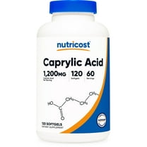 Nutricost Caprylic Acid 1200mg, 120 Softgels, 60 Servings - GMO Free and Gluten Free