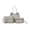 Light Gray, variant on 4 Pieces Women Bags Set Stylish Female Wallet PU Leather Shoulder Messenger Tote Bag Fashion Decor Accessory
