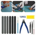 thumbnail image 2 of 13 PCS Gundam Model Tools Kit Modeler Basic Tools Craft Set for Professional Gundam Car Model Building ing and Fixing Assemble with Plastic Case, 2 of 11