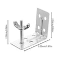 thumbnail image 5 of Pour Installer Support de Tringle à Rideau 8 Pcs Support de Store Romain, 5 of 5