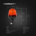 thumbnail image 2 of Orange rotating beacon，Suitable for construction vehicles, agricultural vehicles, 2 of 3