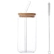 thumbnail image 3 of Vasos Vidrio 500ML/16oz Con Tapas Pajitas Helado Jugo para, 3 of 6