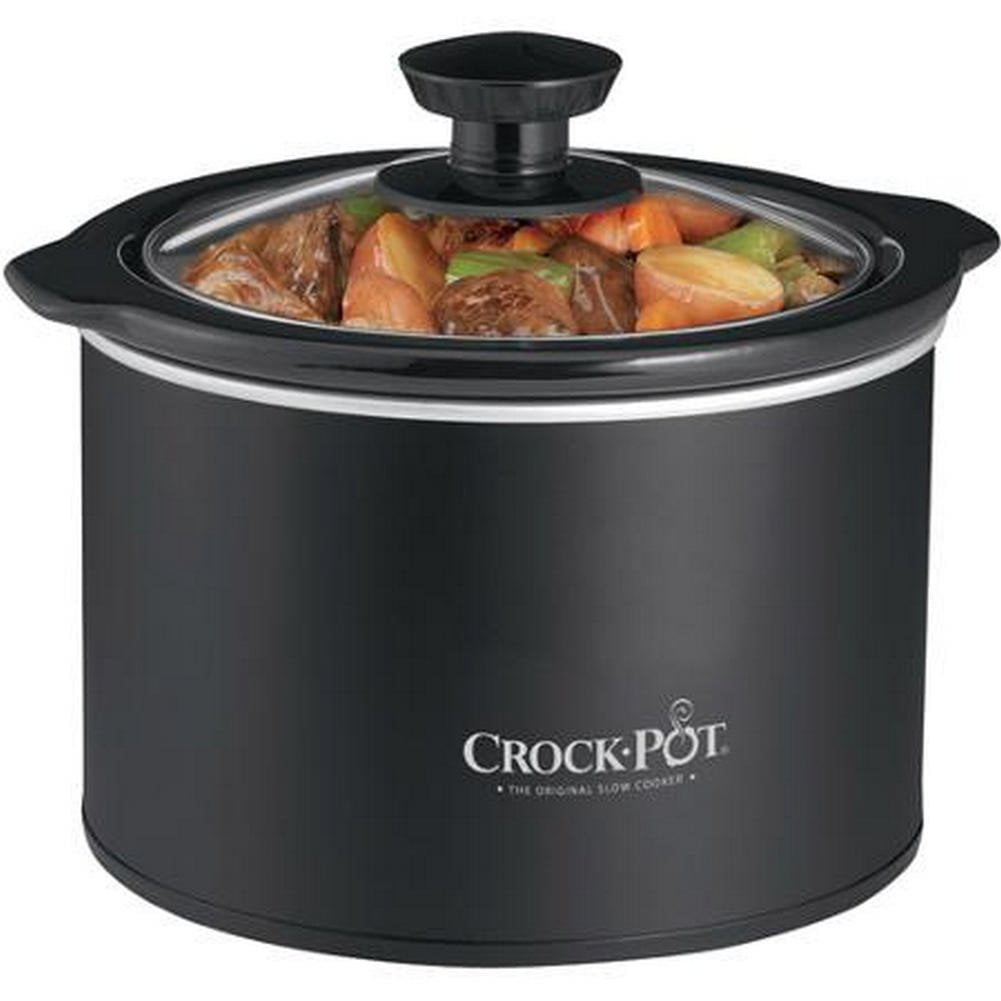 CrockPot SCR151 1.5Quart Round Manual Slow Cooker Black Walmart