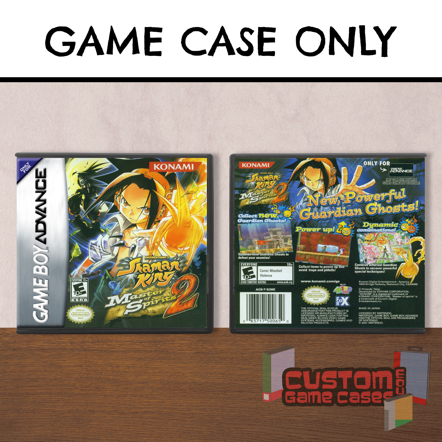 Shaman King Master of Spirits 2 (GBA) Game Boy Advance Game Case