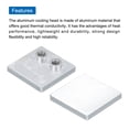 thumbnail image 4 of Unique Bargains Aluminum Cooling Head 3 x 3 Radiator Heatsink System Alloy Water Cooling Block Computer Cellphone CPU Liquid, 4 of 4