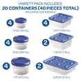 thumbnail image 2 of Ziploc Twist n Loc and Press & Seal Container Variety Pack, 40 Piece, 2 of 2