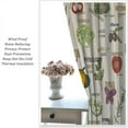 thumbnail image 5 of Vegetables Kitchen Curtains Vintage Botanical Kitchen Decor Rustic Fresh Tomato Carrot Farm Pumpkin Educational Learning Small Short Window Drapes Fabric 2 Panels, 5 of 6