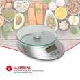 thumbnail image 5 of Home Basics Digital Kitchen Food Scale with Tempered Glass Platform, 5 of 7