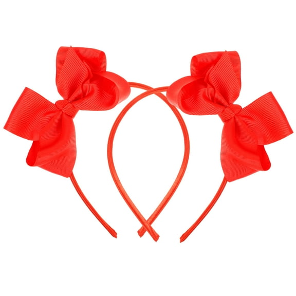 SEWCHICS 2Pcs Stylish Bow Headband Hair Fixing for Girls Birthday Party