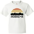thumbnail image 3 of Inktastic Anchorage Alaska Skyline Youth T-Shirt, 3 of 5