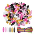 thumbnail image 1 of 100 piezas de cierre, conectores de barril de cuentas, cierres separables, accesorios de bricolaje desmontables, cierres separables para collar, 1 of 9