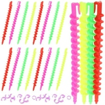 TABLZONE 26Pcs No Heat Spiral Curlers Flexible Plastic Hair Rollers for Styling