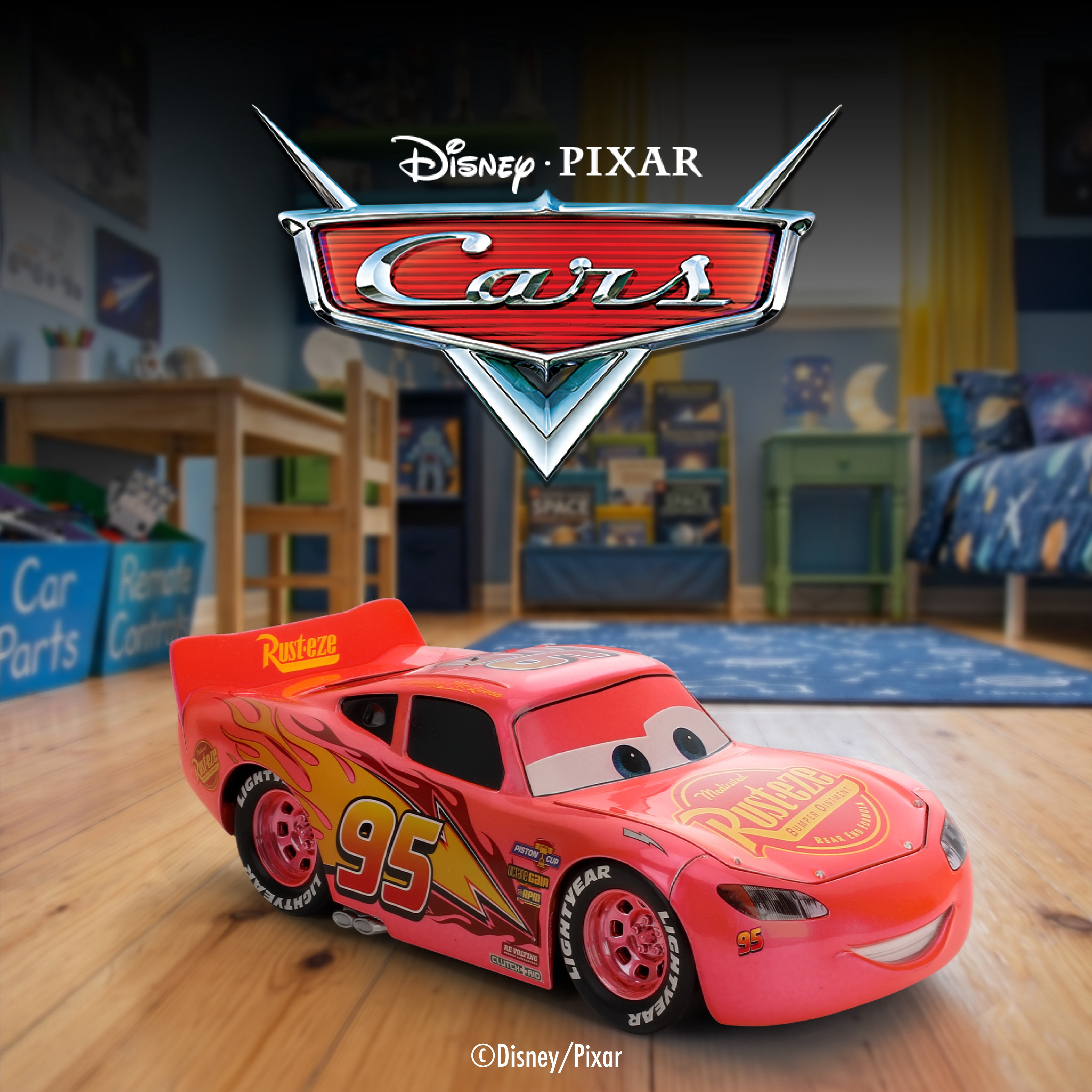 Jada Disney Pixar Cars 1:24 Pink Slips Lightning McQueen Die-cast Car, Model Vehicles(Pink)