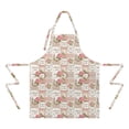 thumbnail image 2 of Pioneer Flower Floral Print Pattern Apron for Women and Men, Cotton Linen Waterproof with Pockets, Adjustable, 33x27 Inch for Kitchen, Gardening, BBQ, Salon, 2 of 6