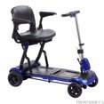 thumbnail image 1 of ZooMe Flex Ultra Compact Folding Travel 4 Wheel Scooter, Blue -, 1 of 4