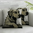 thumbnail image 3 of JEUXUS Throw Pillow Cushion Watercolor Mom Cases Dog Lover Gift Pillows Nursery Decor Modern Linen Throw Pillow for Sofa Chair Car, 3 of 5