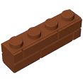 thumbnail image 6 of Minizfigs 265 Pieces Reddish Brown Masonry Profile Bricks Set Building Blocks for Bulk Brick Wall Parts and Pieces City Castle Medieval Compatible with Major Building Toy Brands Including Lego, 6 of 7
