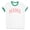 White/Kelly Green, variant on Pink Arched Mama Ringer Tee Shirt Unisex Large White/Black