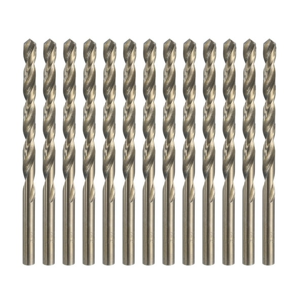 13 packs 13/64" Twist Drill Bits, M35 Cobalt High-Speed Steel Drill Bit for Metal