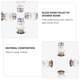 thumbnail image 4 of GOOHOCHY 4 PCS Ducha Rodillos excéntricos Cuarto de baño Puertas correderas de vidrio Poleas Ruedas Ruedas, 4 of 7