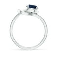thumbnail image 2 of Angara Natural 1.6 Ct. Blue Sapphire Solitaire Ring in Sterling Silver for Women (Ring Size: 5), 2 of 12