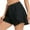 Black, variant on Womens Swim Bottoms Skirt Under $10 Orange Loose High Waist Swim Trunks Slit Swimsuit Swimming Trunks