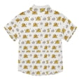 thumbnail image 2 of Dailycode Small Short Sleeve Button Down Shirts Snail and Conch Casual Shirt 3-10 Years, 2 of 9