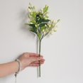 thumbnail image 3 of Fake White Fake Flowers Single Simulation Artificial Flower Plant Fake Flower Small Berry Fake Green Fake Plants, 3 of 9