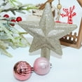 thumbnail image 4 of Dserhfy 30 Pcs Mini Christmas Ball Ornaments Set 1.81 Inch Plastic Christmas Ball Hanging Ornaments with Glitter Tree Topper Star for Holiday Wedding Birthday Party Decoration, 4 of 8