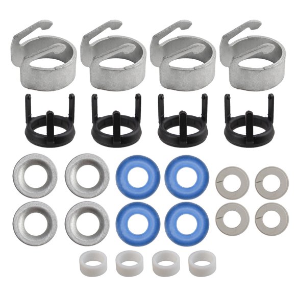 4Pcs Vehicle Fuel Injector O-ring Seals Repair Kit Replacement Part for Volkswagen, Audi Models OE 06H998907A