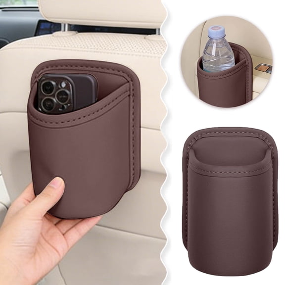 Universal Car Door Organizer Leakproof Can Holder Multifunctional Back Seat Storage Bag for Phones and Drinks
