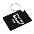 thumbnail image 2 of ThisWear Maternity Breastfeeding Awareness Exclusively Breastfed Aluminum Rectangle Keychain, 2 of 3