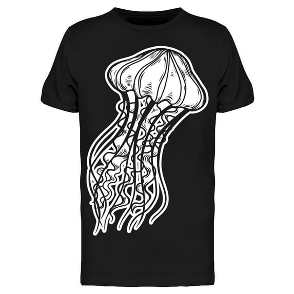 Mammal Jellyfish Art Drawing T-Shirt Men -Image by Shutterstock, Male Large
