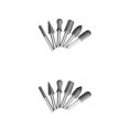 thumbnail image 4 of Riwesomey Cabezales de molienda rotativos Fresado de carpintería Limas de desbarbado Acero DIY Pulido Grabado Limado Herramientas reutilizables 6PCS Tipo 2 2piezas Riwesomey CBP264879, 4 of 6