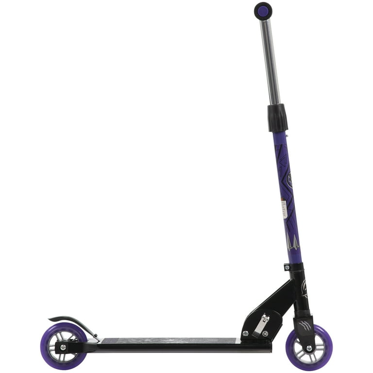 Huffy Marvel Black Panther Inline Kick Scooter, Foldable, Ages 5+