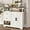 White2, variant on Fameill Farmhouse Storage Cabinet with 2 Drawers & Shelves,Freestanding Kitchen Cabinet with Doors,Floor Storage Organization for Living Room,Bathroom,Laundry,Grey