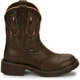 thumbnail image 2 of Justin Women's 8" Gemma Round Toe Western Boot Dark Brown - GY9526, 2 of 7