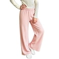 thumbnail image 2 of MKOSPLRT 4-16 Years Comfy Casual Pajama Pants Funny Striped Print Elastic Waist Palazzo Lounge Bottoms Baggy Wide Leg Pjs Sleepwear with Pocket, 2 of 8
