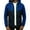 Blue, variant on Hooded Casual Outwear Jackets for Men Autumn Trendy Color Matching Splicing Jacket Sweater Casual Jacket Gray