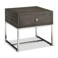 thumbnail image 4 of Topline Home Furnishings Grey End Table with Drawer, 4 of 6