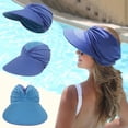 thumbnail image 3 of Gorra de béisbol de doble cara para mujer, gorra de ala grande con protección solar, gorra para deportes al aire libre, 3 of 6