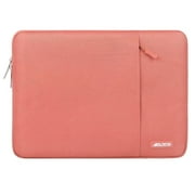 Mosiso 13.3" Polyester Laptop Sleeve Bag Water Repellent Notebook Bag Protective Case Cover for 13-13.3 inch MacBook Pro Air Retina, Living Coral