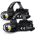 thumbnail image 1 of Linterna frontal FINICO LED recargable de 99000 lúmenes, impermeable, 95 horas, 2 unidades, 1 of 7