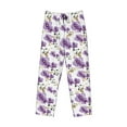 thumbnail image 4 of Goofa Orchids Flowers Printed Soft Pajama Pants for Men, Wide Leg Comfy Casual Lounge Yoga Pants-X-Large, 4 of 9