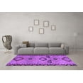 thumbnail image 3 of Ahgly Company Indoor Rectangle Abstract Purple Contemporary Area Rugs, 2' x 3', 3 of 4