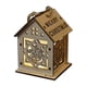 thumbnail image 1 of Cabina luminosa, casa de nieve, decoraciones navideñas de madera Diy, decoración de árbol de Navidad, 1 of 5